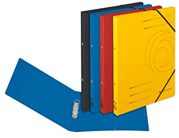 Herlitz Ringhefter Quality, A4, Karton, farbig sortiert, 2 Ring-Mechanik, Rückenbreite 25 mm, 5 Stück