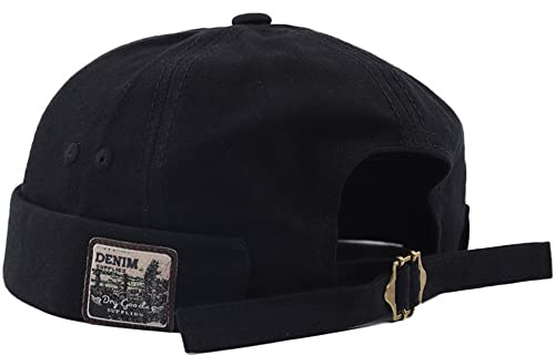 DURINM Uomo Cappelli Docker cap Cappelli Senza Tesa Beanie Polsino Arrotolato Berretto da Portuale da Uomo Unisex retrò Multicolore Estate Cowboy Vintage Taglia Unica Cappello