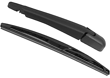 A ABSOPRO Rear Windshield Wiper Blade Arm Set 270mm 11 Inch Plastic Black