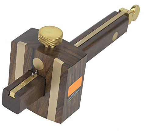Mark Scraper, 8 Inch Mark Scraper Screw Cutting Gauge for Drawing Straight Lines on Wood Ebony Material, Scriber Marking Tools