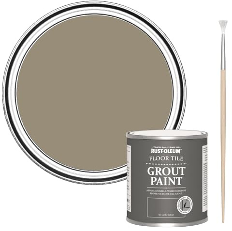 Rust-Oleum Ultra-Durable Brown Floor Tile Grout Paint - Café Luxe 250ml