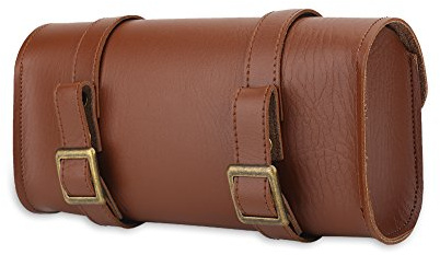 Akozon B Waterproof Retro Style Vélo Cadre Cadre Sac | Sacoche de Vélo Accessoires | Sac de Rangement de Guidon de Vélo de Haute Qualité en Simili Cuir | Sacoche de Vélo Pliable