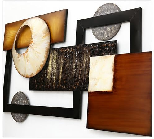 AVSMGP Arte Murale 3D per Soggiorno Decorazione Murale in Stile Industriale Scultura in Bassorilievo 3D per Sala da Pranzo, Camera da Letto, Esterno 80 * 45Cm