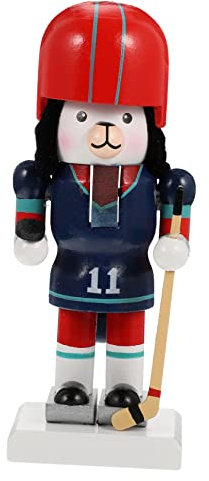Beatifufu Décoration De Noël Bois Ornement Nutcracker Forme De Chien Figurine Animalière Ludique pour Bureau Et Ambiance Festive