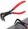 Lwtsrp Pince Pliante à 90 Degrés, Pince à Plier la Tôle Mâchoire Largeur 60mm, Acier au Carbone Noir Bruni, Outil de Pliage pour Plier et Lisser les Tôles, Pince à Border de Couvreur
