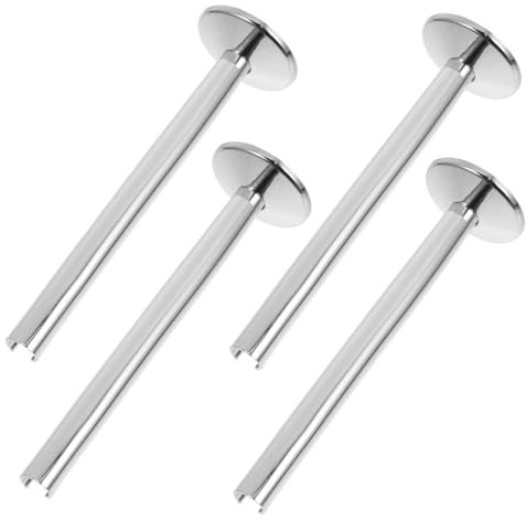 Angoily 4 Sätze Kühlerrohr Wandheizkörperabdeckung Pvc-rohrkappe Sanitär-wandabdeckungsmanschetten Rohrabdeckung Für Kleinen Badezimmerwaschtisch Wandflanschrohrabdeckung Silver Abs
