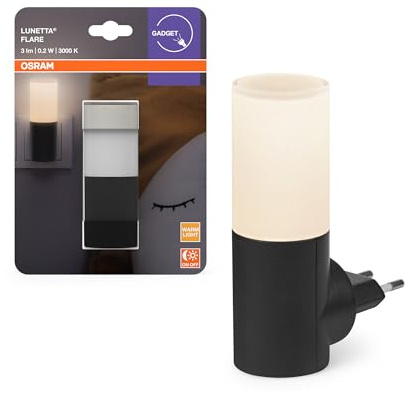 OSRAM Luz móvil Lunetta Backlight Flare negra | Lunetta Flare, Spot lights and ceiling spots, Negro, 25000 h, Paquete de 1