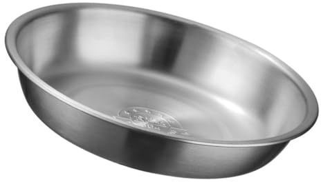 BESPORTBLE Tazón de Sopa Plata Redondo de Acero Inoxidable Resistente | Acabado Liso, Borde Suave, Uso Múltiple, Fácil Limpieza, para Servir, Lavar Frutas y Preparar Alimentos