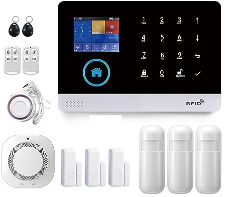 Sistemi Allarme Casa Sicurezza Domestica Wireless GSM WIFI Con Di Allarme Rilevatore Telecomando Smart Life(E..)