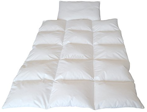 TM Maxx Babyset Gänsedaunen Bettdecke Kinder Baby Set Steppbett+Kissen 100x135/40x60 (90% Daunen)
