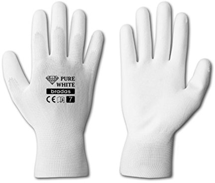 12 paires de gants de travail Blanc PU peintre Gants Gants de sécurité Gants Gants de protection Taille 9