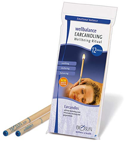 12 Pieces (6 Pairs) BIOSUN Wellbalance Earcandles, Lavender/Rosemary/Gurjun Balsam