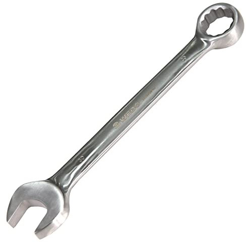 Wedo Llave combinada de 22mm,Llave combinada, en ángulo,acero inoxidable,Longitud 245mm,Llave fija,resistente a la corrosión,Llaves de carraca,métricas,Superficie lisa