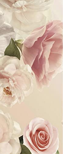 A.Monamour Türtapete Selbstklebend Türfolie Türposter 3D Blumen Hintergrund Der Rosa Rosen Vinyl Folie Türdeko Tapete Wandbild Türaufkleber Türtattoo 85 x 215 cm