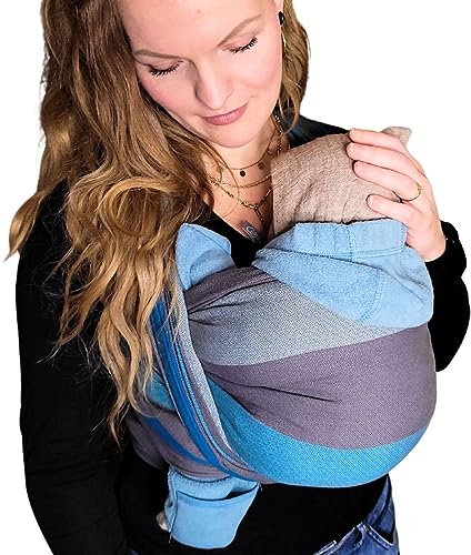 Hoppediz gewebtes Baby-Tragetuch ab Geburt, Neugeboren bis Kleinkind, Brighton, 5,40 m