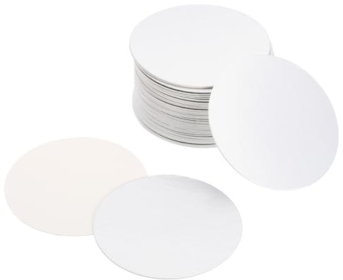 PATIKIL 50 Pack 65mm/2.56 Aluminium-Folie Cap Liner resistent Versiegelung | Tamper Induktion Heat Sealer, Für PET-Kunststoff-Flasche Glas-Deckel, Liner