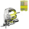 Pack RYOBI Scie sauteuse pendulaire - 680 W - 105mm - coffret de 10 lames - bois - plastique - bimétal - 102mm - RAK10JSB