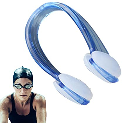 TONGFENG - Pinzas para natación, tapones de nariz de silicona reutilizables impermeables profesionales, tapones nasales de silicona para adultos y Gimocool