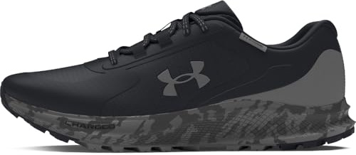Under Armour Men's Charged Bandit Trail 3 Storm Proof, (001) Black/Castlerock/White, 10, US