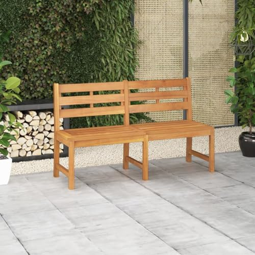 LAPOOH Gartenbank, Outer Banks, Parkbank, Garten Bank Für Draussen, Garten Sitzbank, Friesenbank, Gartenmöbel, 150 cm Massivholz Teak