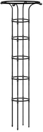 185cm Obelisco de Jardín para Planta_ES trepadoras Celosía Obelisco Torre Jardín Soporte de Escalada Metal Antióxido para Planta Interior Exterior Verduras Frutas Viñas, 185 x 28 cm