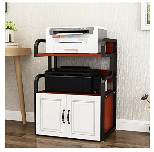 Home Printer Stand 3-Tier Printer Stand Standing Multi-Purpose Shelf Rack for Media Player Scanner Files Books Microwave Oven in Kitchen Living Room Home Office Printer Stand Printer Table For Home Of