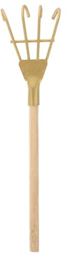 Abaodam Mini Rastrello in Ferro Piccolo Per Giardinaggio Rastrello Giocattolo Mini Per Ragazzo Ragazza Da Giardino Per Micro Paesaggi