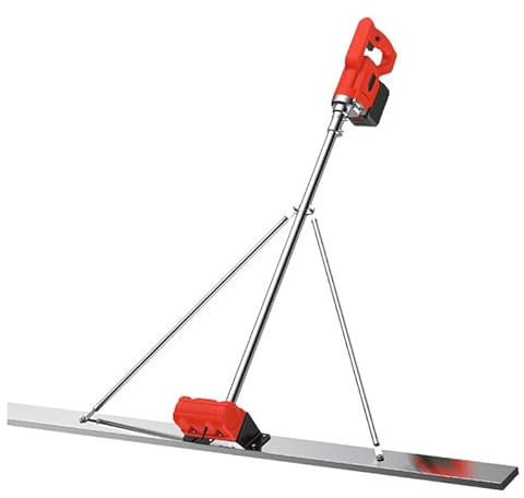 RèGle Nivellement Ciment Chape éLectrique Kit vibratoire pour Chape à béton, Outil de Finition pour béton, Planche de 1,5 m, Machine vibrante électrique sans Fil pour Finition de cim