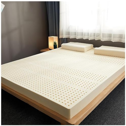 Latex-Matratze, 100% Naturlatex-Matratzen, Waben-Porenbelüftung, Bio-Doppelmatratze, Naturkautschuk-Matratze,Für Zuhause,10cm,180x200cm(71x79in)