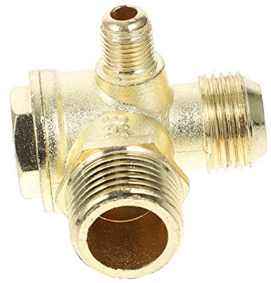 Operitacx Air Compressor Accessories Way Check Valves for Pressure Control Non-Return Valves Pure Copper Corrosion Resistant