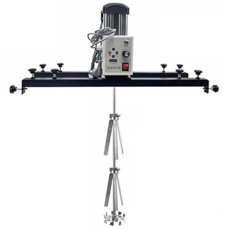 Electric Agitator Mixer, 3000W Power & 200-2600 RPM Adjustable Speed, Ideal for Mixing Medium to High Viscosity Paints and Solutions