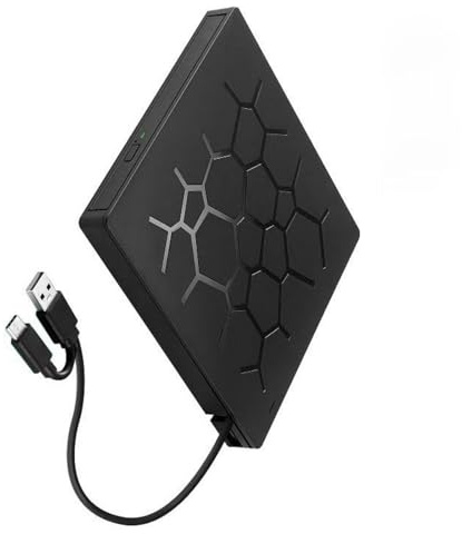 KieTeiiK 7-Port Multifunktions Extern Disc Brenn USB3.0-TypC Festplattenlaufwerk Für Desktop Laptops Unterstützt Mehrere Systeme Festplattenlaufwerk Für Reisen