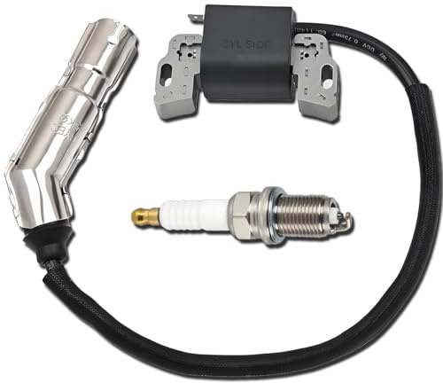 Qiuwanzia 595304 Zündspule für BS 799650 592841 795315 215702 215802 | 215807 286702 28B702 17 HP 17,5 HP 19,5 HP 20 HP Intek-OHV-Motor für L110, Anker-Magnetzünder