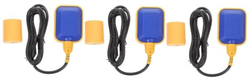 VILLCASE 3 pièces Contrôleur de Eau à Flotteur Câblé pour Pompe Système Septique Ajustable Aux et Simple Utilisation