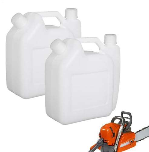 2Pcs Fuels Mixing Container, 1.5L Double Mouth Mixing Bottle, Petrol Oil MixingBottle, 2 Strokes MixingBottles For Fuels Mix, Portable FuelsPetrol Oil MixBottle For Chain Saw Brush Cutter Trimmer