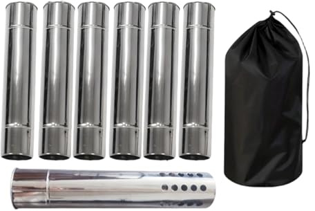 Sharplace 6 Tubi per, Tubo per Stufa Da Campeggio per Stufa a Legna Da Campeggio All'aperto