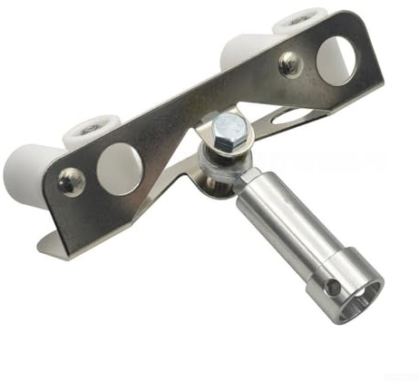 CNANRNANC Rullo angolare interno in lega di alluminio per giunti lisci e linee di intonaco, doppio rullo in nylon resistente all'usura, design ad angolo regolabile