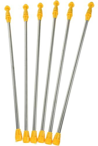IWOWHERO 6 pièces Tige Pulvérisation Télescopique Acier Inoxydable Accessoire de Rechange pour Pulvérisateur Jardinage Arrosage Agricole