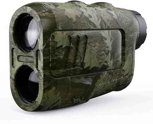 ZHFGJKSO Golf-Entfernungsmesser 7°, großes Messfeld 656 Yards, auch for die Jagd geeignet, mit Regen- und Nebelmodus, automatische Höhenanpassung