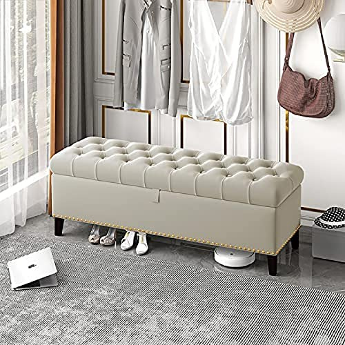 Deluxe gul sammet förvaringsottoman elegant knapp tuftad fotstöd för säng 80 x 40 x 45 cm (31 x 16 x 18 tum) perfekt för vardagsrum och sovrum