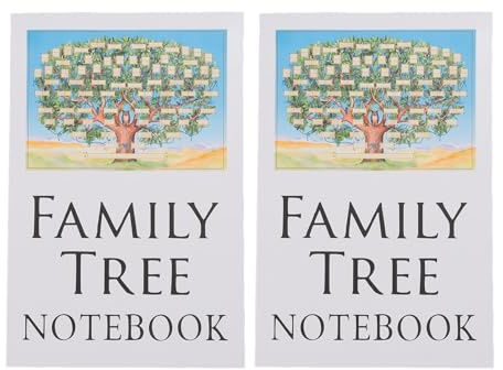 Almeigrity, 2 uds., cuaderno de árbol genealógico para mayor investigación familiar, libro de registro, cuaderno forrado para estudiantes, papelería de oficina