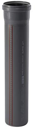 Ostendorf HTsafe HT-Rohr mit Muffe DN 110mm 500mm grau