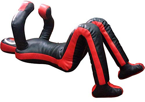 ROX Fit Grappling Dummy Mannequin d'entraînement du brésilien jiu-Jitsu, Style de soumission, Noir Rouge (Non rempli) (6 Foot (72) - 180 cm - Non rempli)