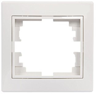 Cofan Marco decorativo de mecanismos eléctricos de empotrar | Para 1 elemento | Color negroCofan Marco decorativo de mecanismos eléctricos de empotrar | Para 1 elemento | Color negro