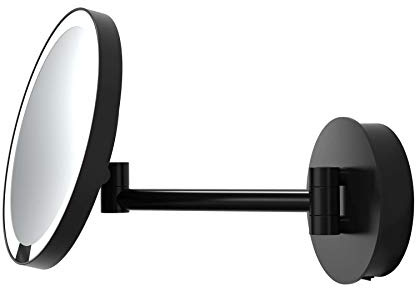 Decor Walther Just Look Wandkosmetikspiegel LED, schwarz matt