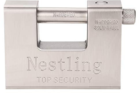 Nestling 5 Chiavi 1.1 kg Super Resistente Rettangolare 20 '40' Contenitore Garage Capannone Otturatore Lucchetto a Catena 94mm ad Alta Sicurezza Resistente