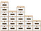 BigDean 20x Schuhaufbewahrung BRAUN/WEISS mit Sichtfenster Aufbewahrungsbox Stapelbar Storage Box Schuhbox Schuhkarton Schuhschachtel Allzweckbox Schublade Pappe aus Kraftpapier