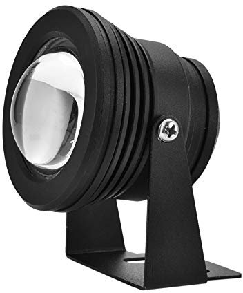 Duokon Luci per Laghetto, Luci Subacquee 12V 10W Faretto per Acquario per Piscina Decorazione per Laghetto con Fontana per Acquario(Nero)