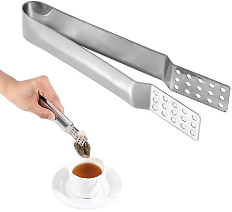 Tea Bag Squeezer,Stainless Steel Tea Bags Clips,for Loosing Leaf,Gripping Ice Cube,Sugar,Steeper Tongs,Strainer Holder Grip,Tea Strainers and Filters,Teas Bag Strainer Tongs