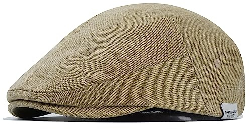 Clape Flat Cap for Mens Women Cotton Unisex Duckbill Cap Fitted Ivy Hat